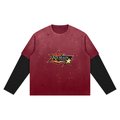 Unisex Vintage Wash Distressed Layer T-Shirt