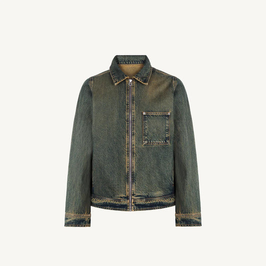 Faded Burn Storm Blue
Relaxed Denim Jacket.