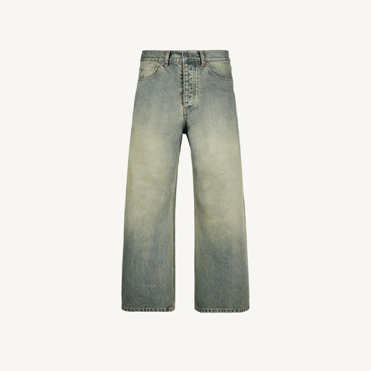 Faded Burn light Blue Loose Fit Jeans