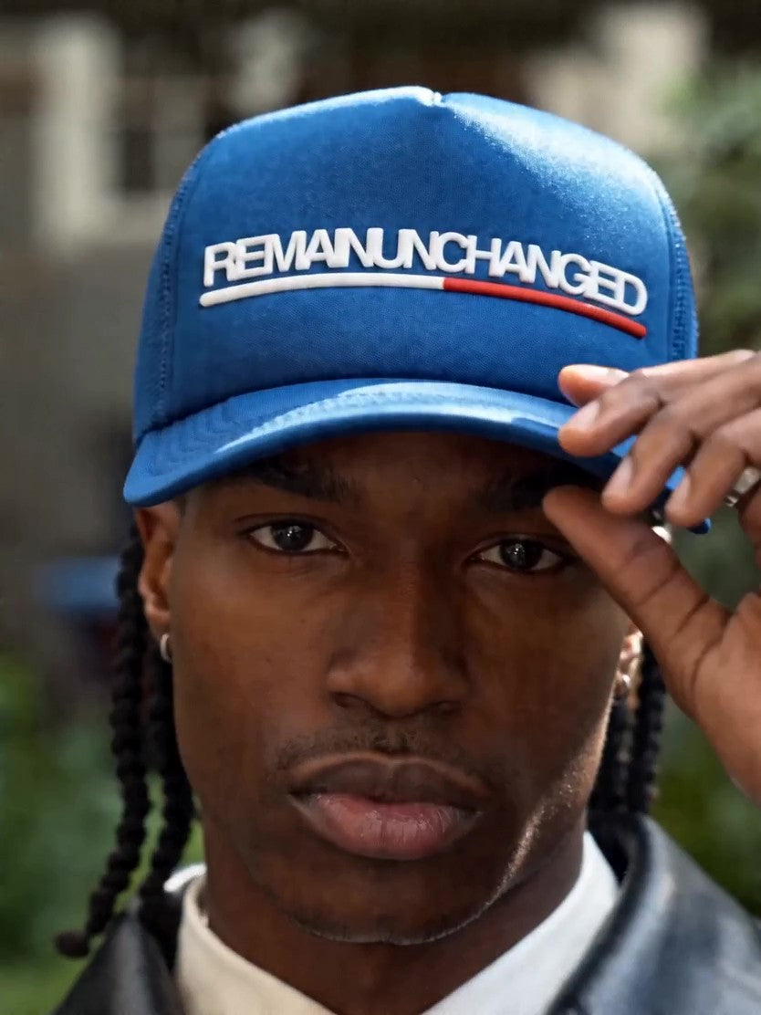 Remain Unchanged Trucker Hat — Royal Blue | Drop 001